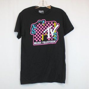 MTV Small Black Short Sleeve Shirt with Graphic